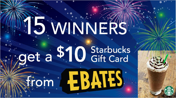 Celebrate Ebates 15th Birthday with a $150 Starbucks Gift Card Giveaway