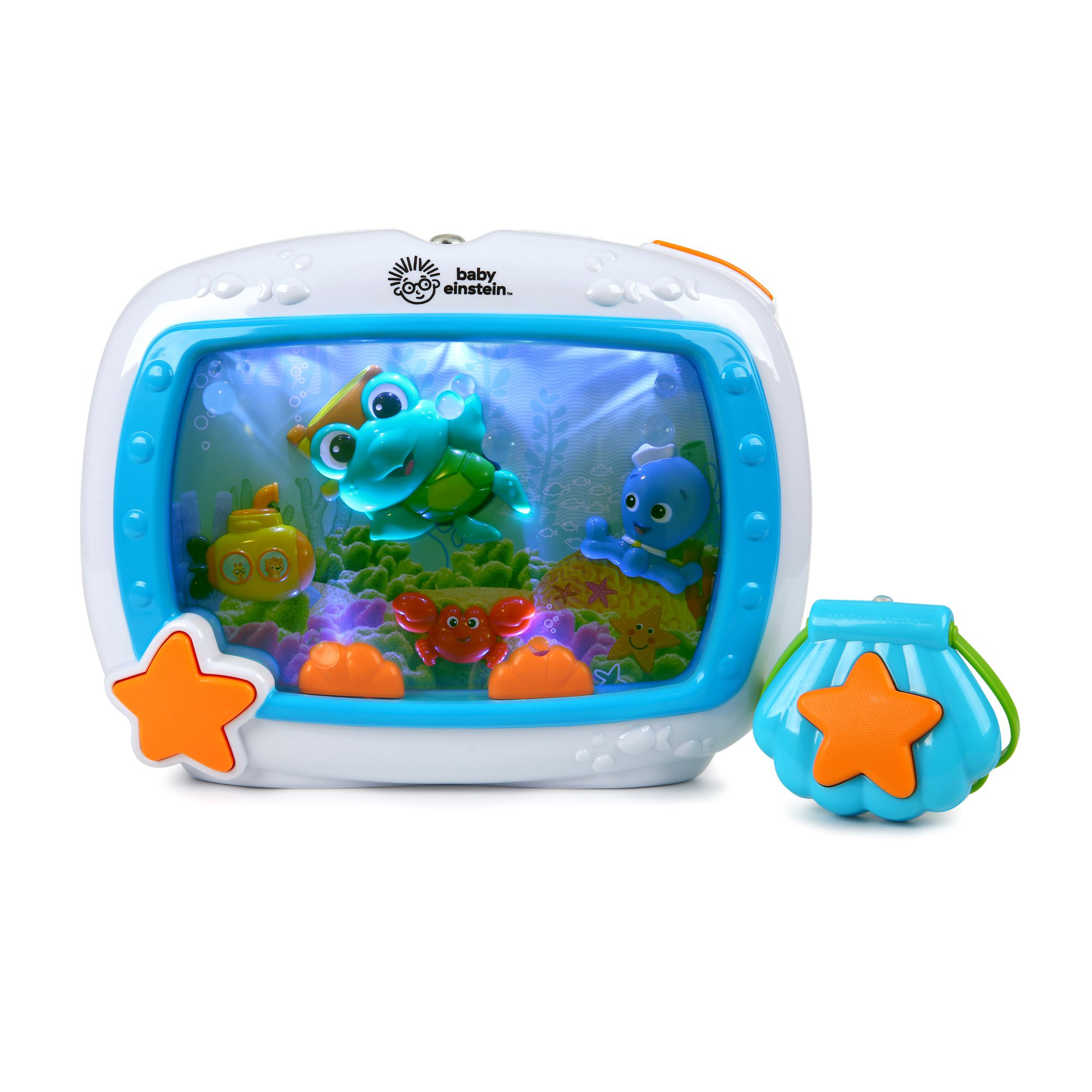 Baby Einstein Sea Dreams Soother Crib Toy with Remote, Lights and Melodies