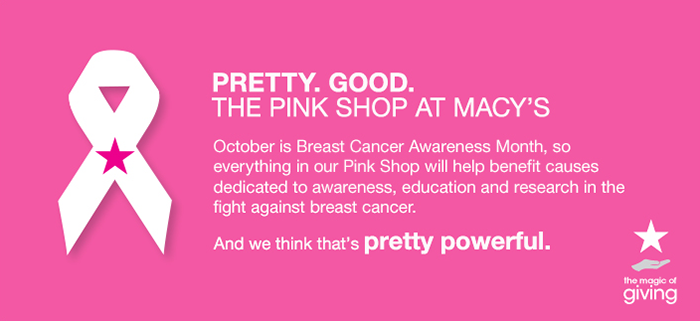 Shop Macys for Breast Cancer Awareness