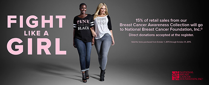 Shop Torrid for Breast Cancer Awareness