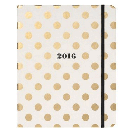 kate spade new york 2015-2016 Gold Dot Planner