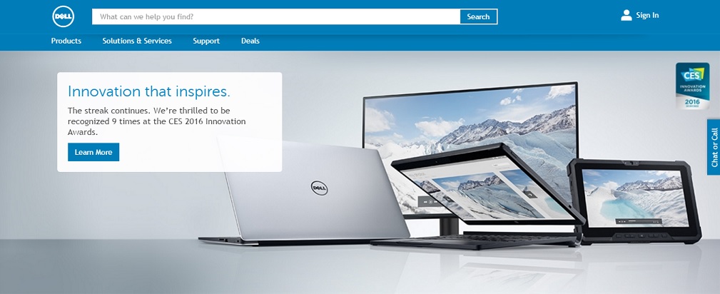 Dell Computers Homepage