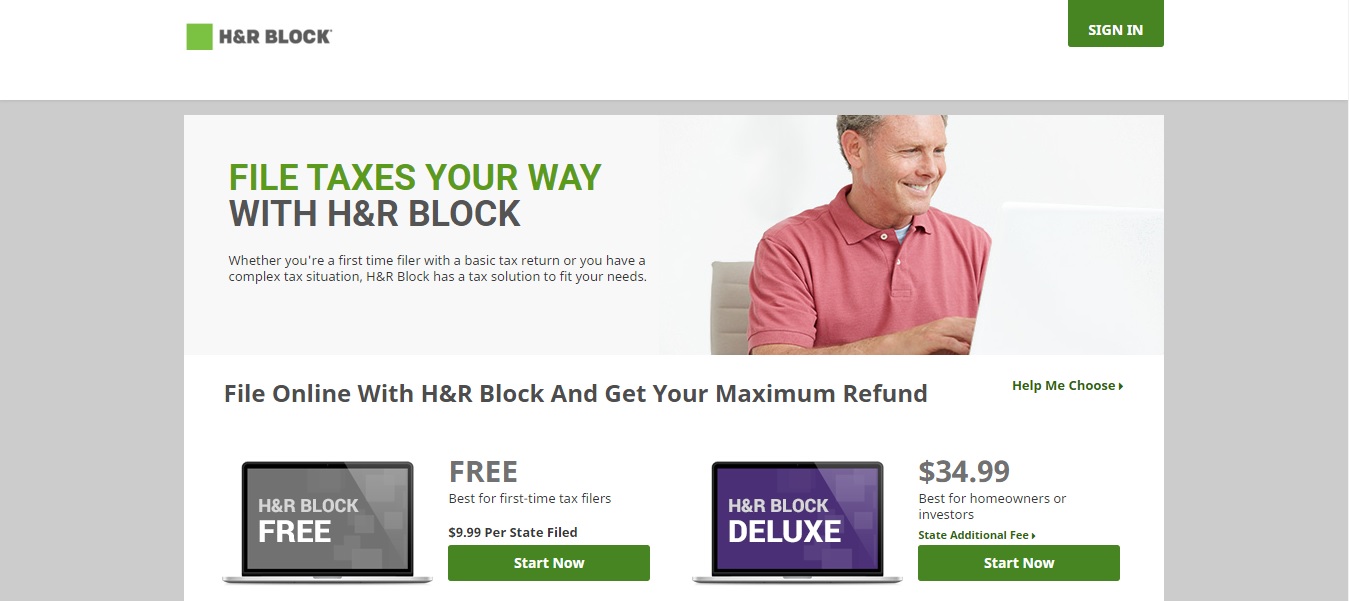 H&R Block Homepage