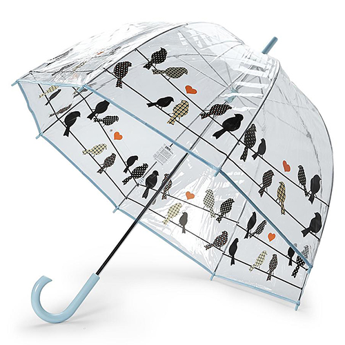 Clear Bubble Umbrella With Birds