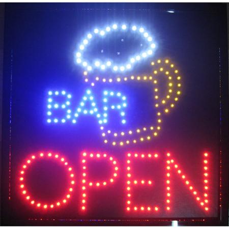 Bar with Beer Mug and Open Sign