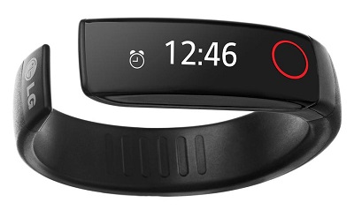 LG Lifeband Touch black fitness tracker wearable
