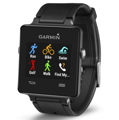 Black Garmin Vivoactive Sports Fitness SmartWatch