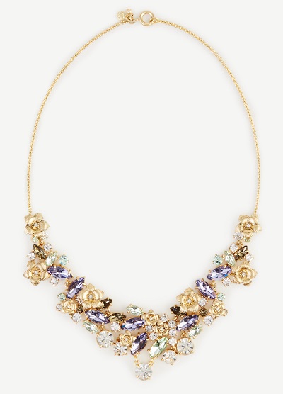 floral jeweled necklace