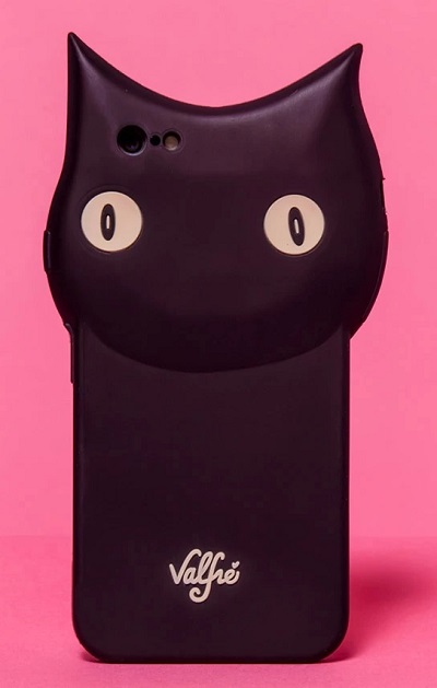 Black cat iPhone case