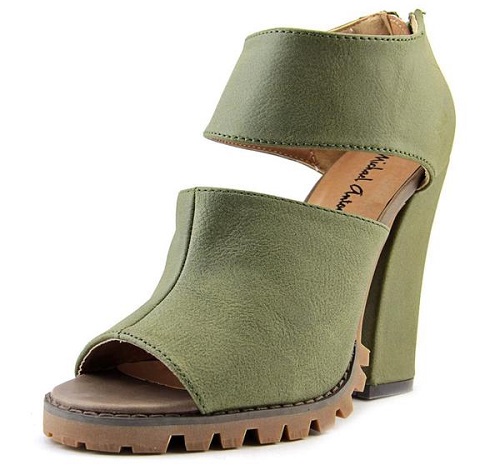 Kaimi Olive Green Synthetic Boots