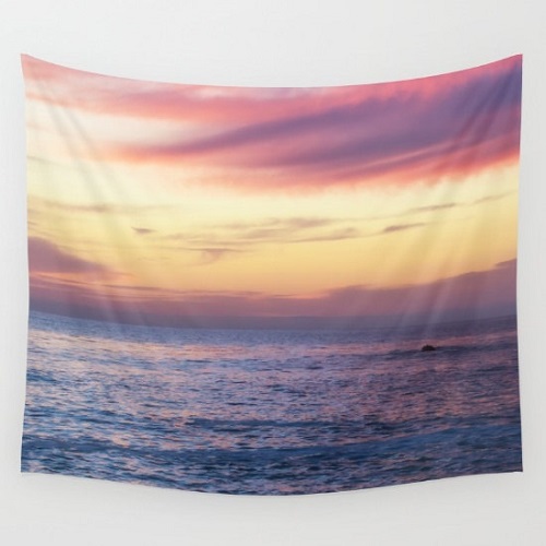 Pink Sunset Tapestry