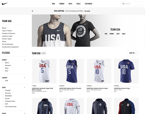 Shop Nike Olympic gear with cash back at Ebates