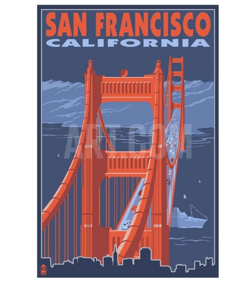 Golden Gate Bridge Wall Print