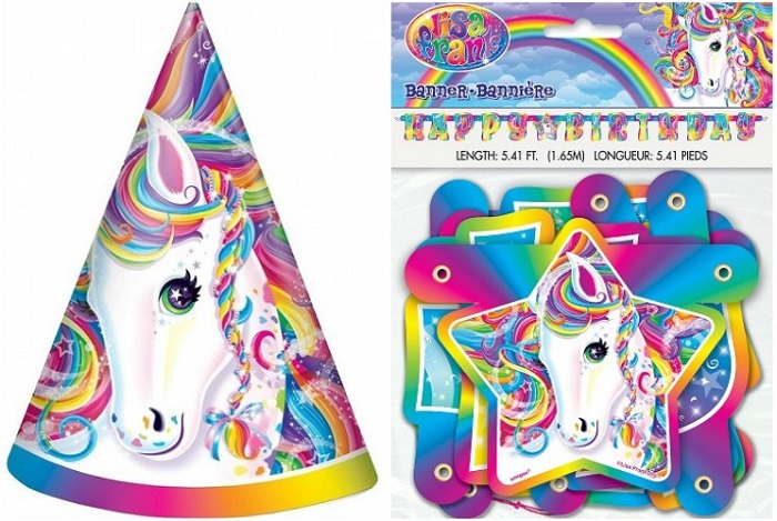 Lisa Frank party decorations