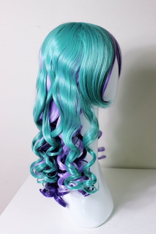 Long rainbow mermaid wig