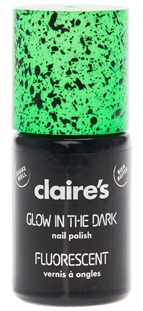 Fluorescent Green Glow in The Dark Speckled Nail Polish