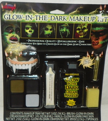 Glow-In-The-Dark Makeup Kit Halloween Fun World New in Package