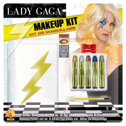 Lady Gaga Womens Halloween Lightning Bolt Makeup kit