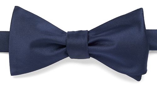 navy bow tie