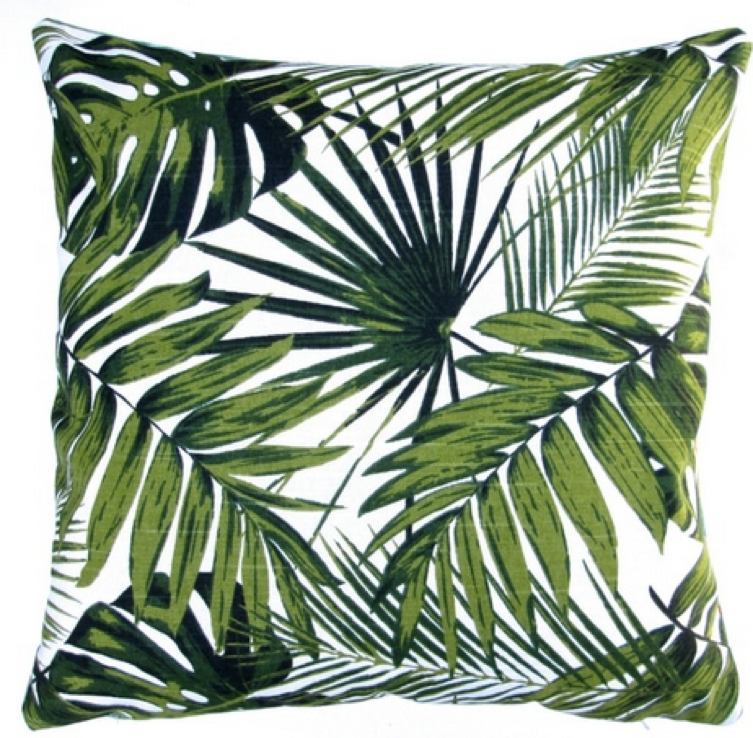 18-inch Indoor/Outdoor Tropical Throw Pillow Cover