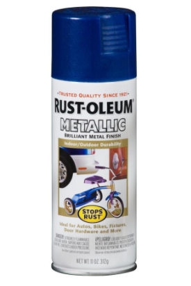 Rust-oleum metallic spray paint