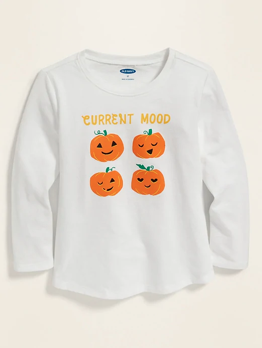 Graphic Long-Sleeve Tee for Toddler Girls