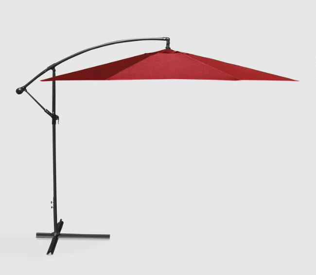 Red Cantilever Outdoor Umbrella