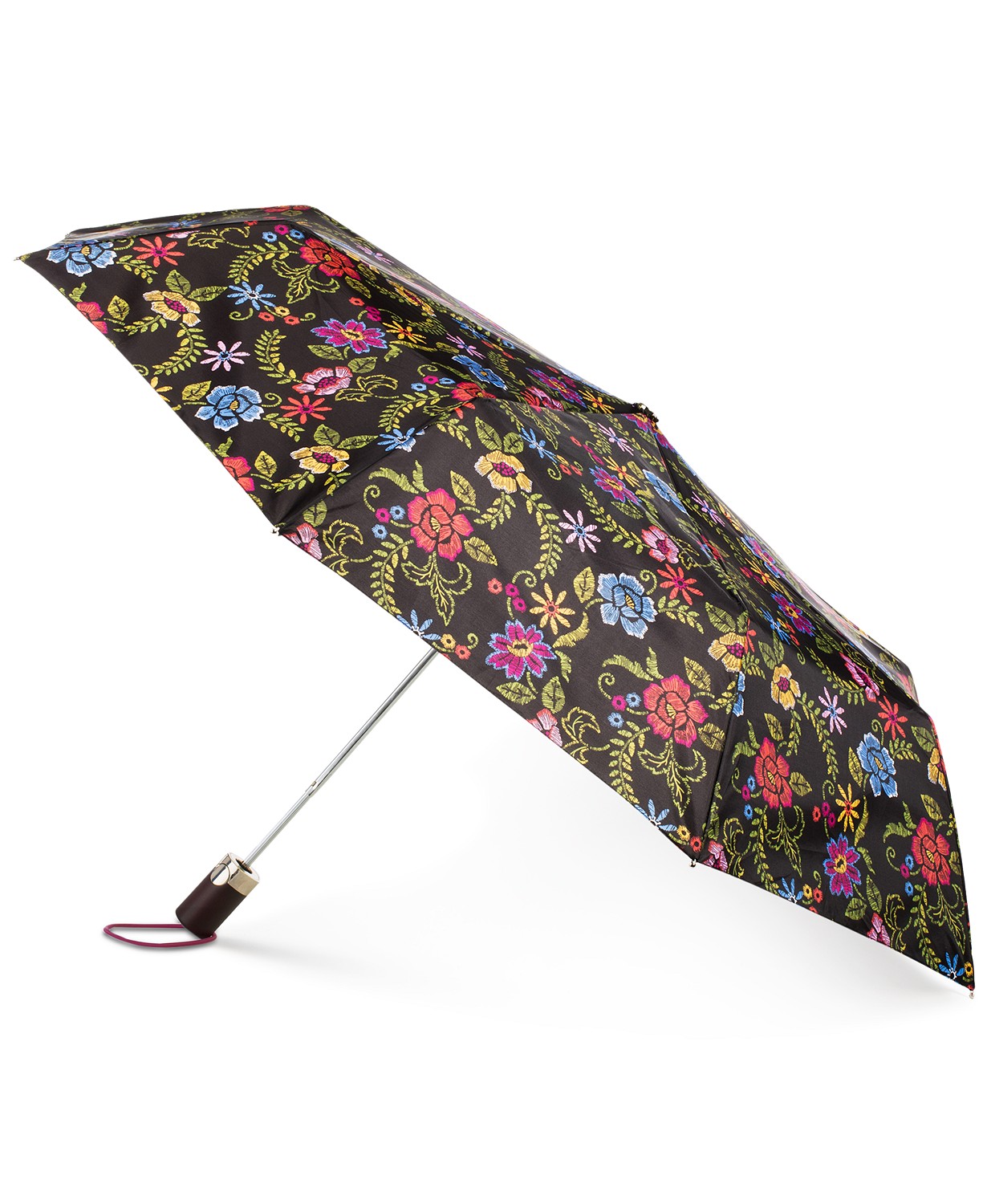 Totes Signature Auto-Open Compact Umbrella with NeverWet®