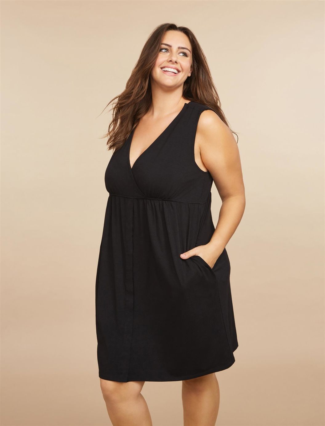 Plus Size 3 In 1 Labor, Delivery And Nursing Gown