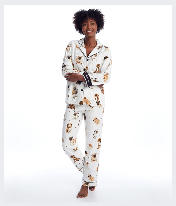 P.J. Salvage Dog Mama Flannel Pajama Set