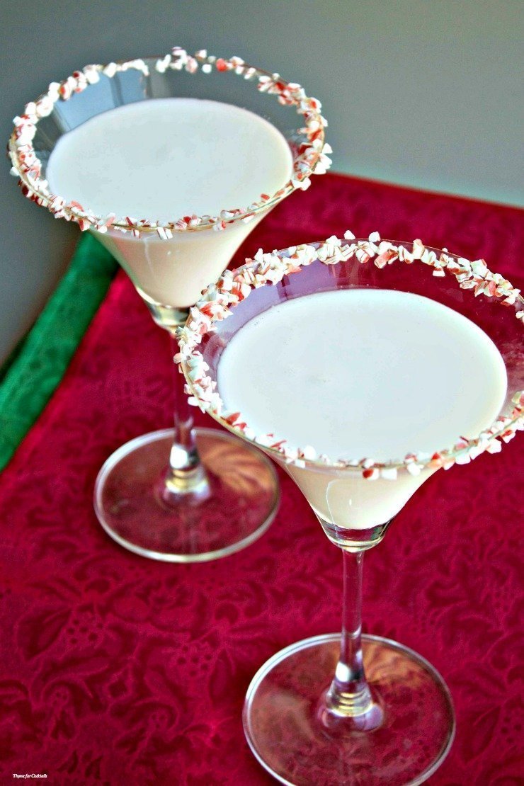 Thyme for Cocktails White Chocolate Peppermint Mocktini
