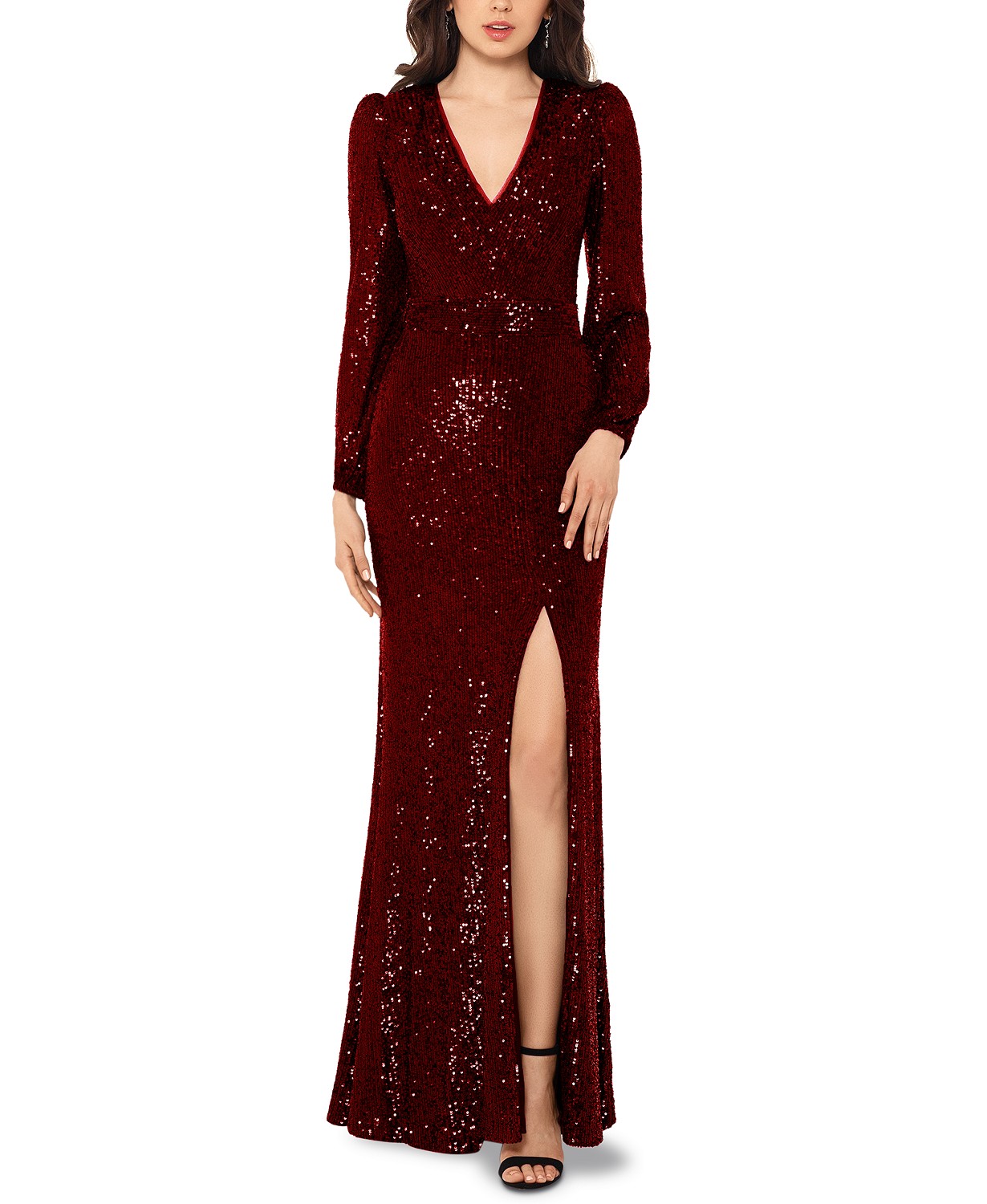XSCAPE Sequined Gown