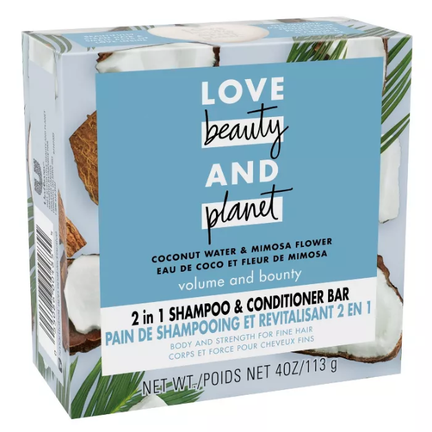 Love Beauty and Planet Coconut Water Shampoo + Conditioner Bar