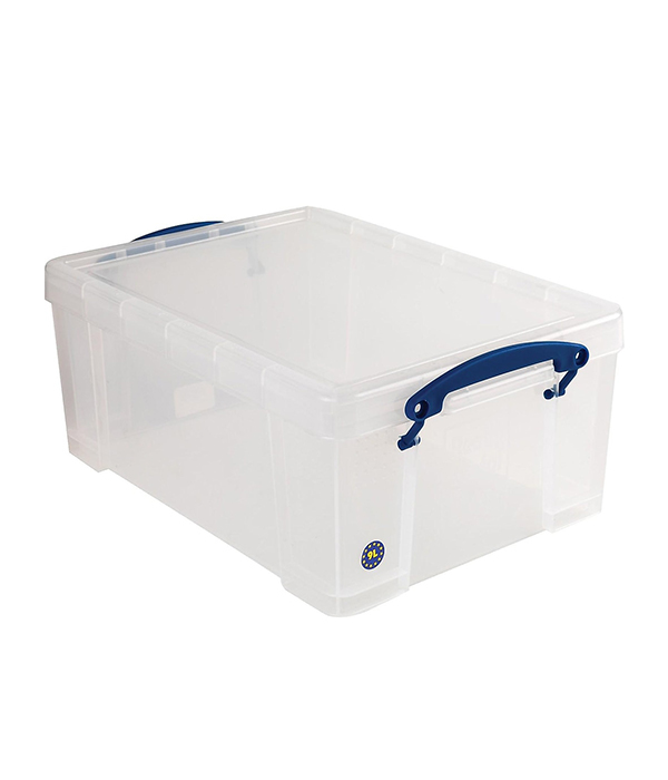 Really Useful Box® 9 Liter Snap Lid Storage Bin, Clear (9L CL)