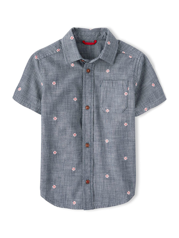 Embroidered Opening Day Button Up Shirt