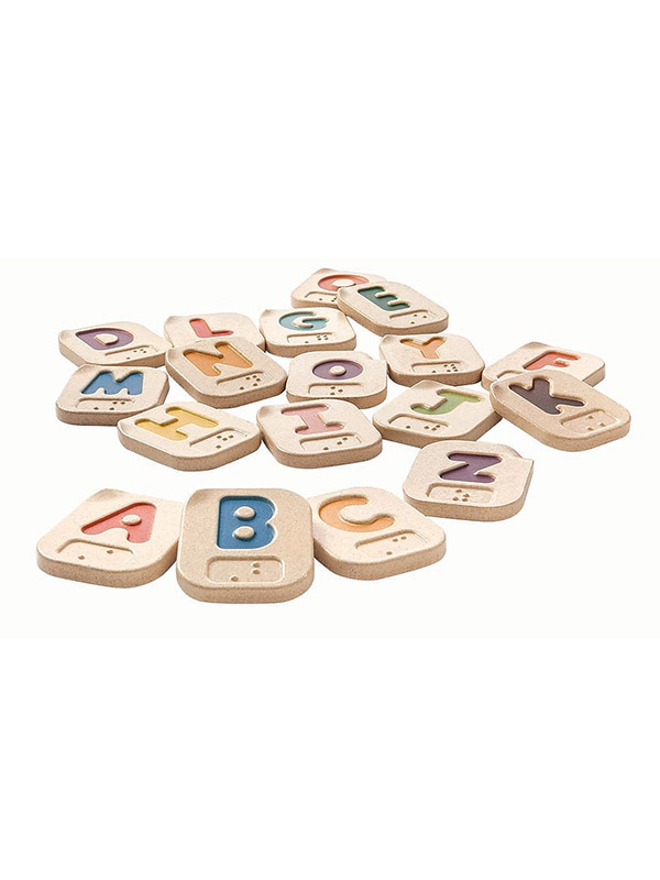 PlanToys® Braille Alphabet Tiles