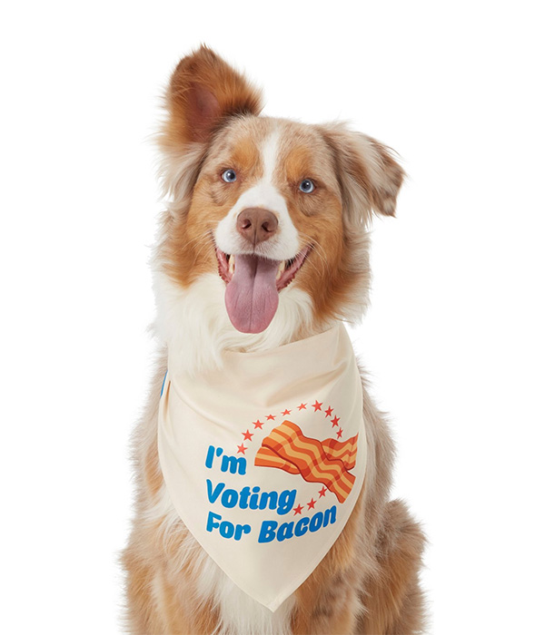 Frisco Voting for Bacon Dog Bandana