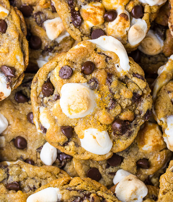 S’mores Chocolate Chip Cookies