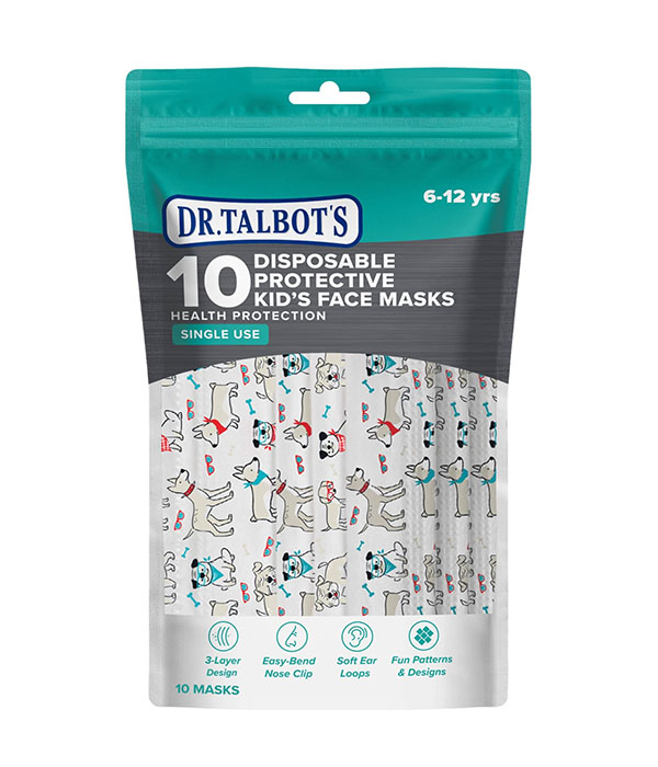 Dr. Talbot's Disposable Kid's Face Masks - 10ct