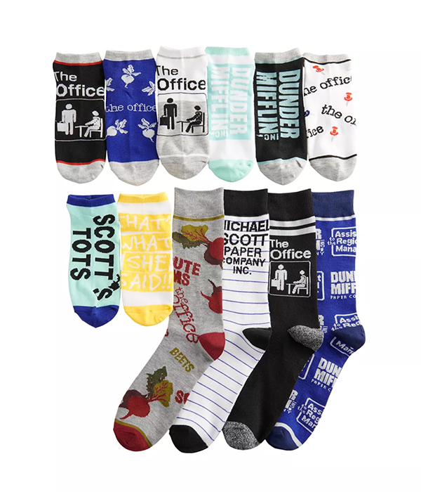 Men’s The Office 12 Days of Socks Gift Set