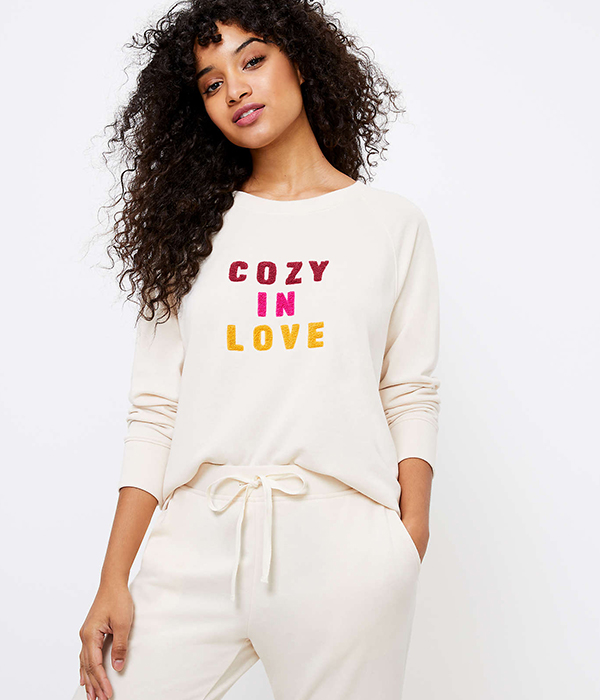 Lou & Grey Cozy In Love Terry Sweatshirt