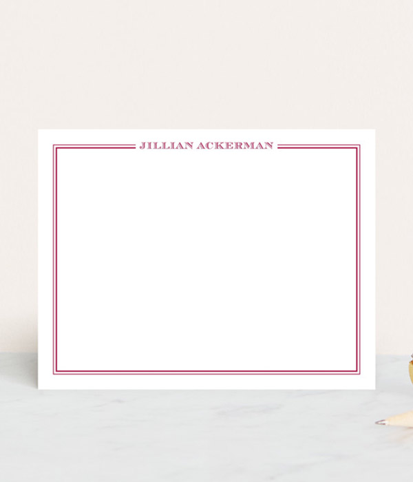 The Lady Personalized Stationery