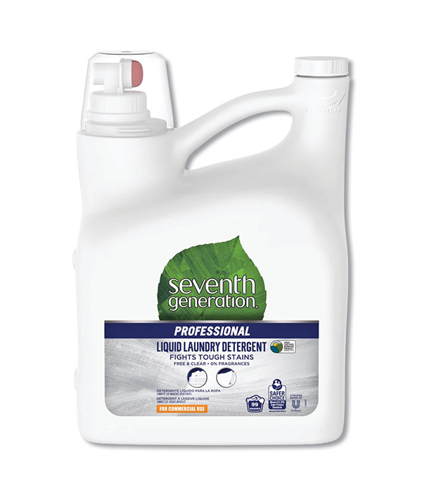 Seventh Generation Professional Liquid Laundry Detergent, Free and Clear Scent, 150 oz Bottle
