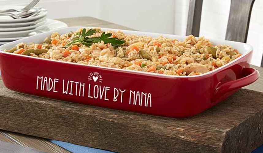Made With Love Personalized Casserole Baking Dish