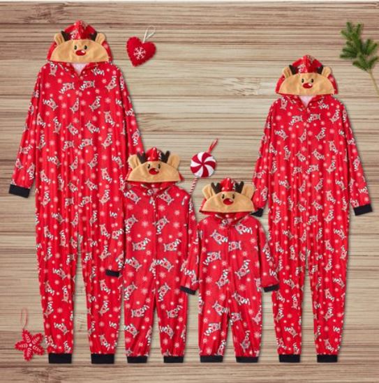 PatPat Reindeer Christmas Matching Pajamas from Walmart