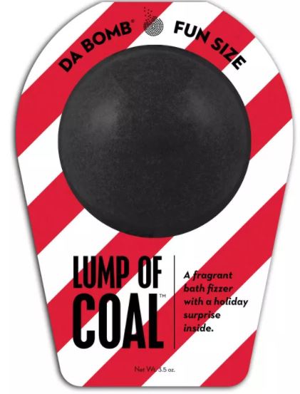 Lump of coal bath bomb