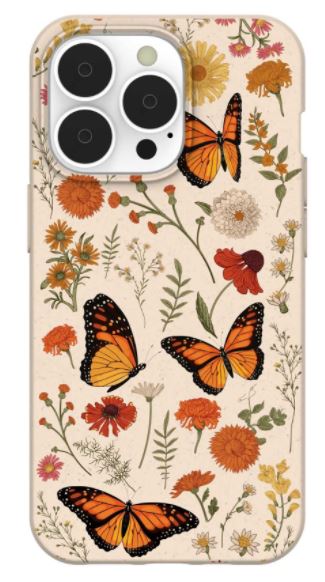Seashell Monarch Butterfly iPhone 13 Pro Case