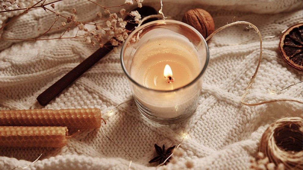 Winter candles and scents