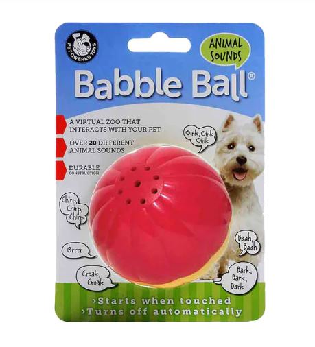 Only Natural Pet Qwerks Babble Ball Noise making Dog Toy