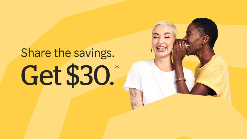 Get $30 for every friend you refer